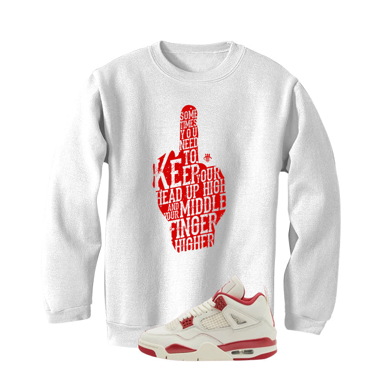Air Jordan 4 Valentine’s Day (Sierra Red) Matching T-Shirt product image 4