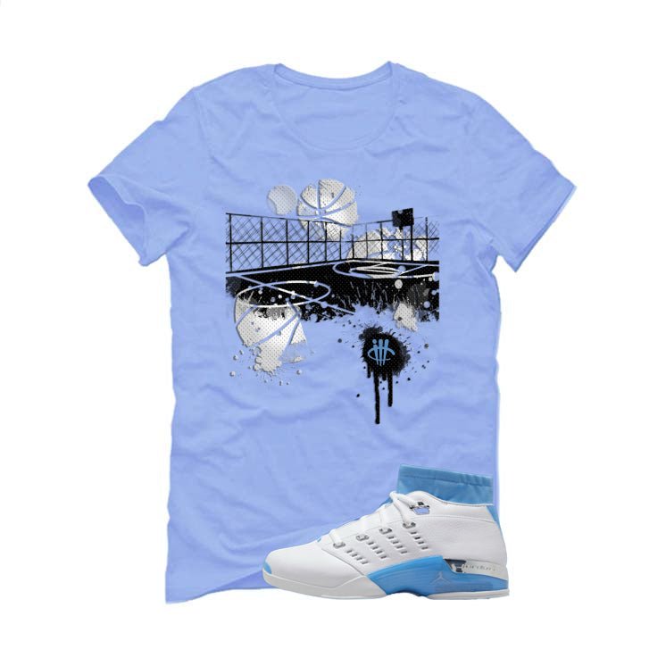 Air Jordan 17 Low University Blue Carolina T-Shirt (B product image 2