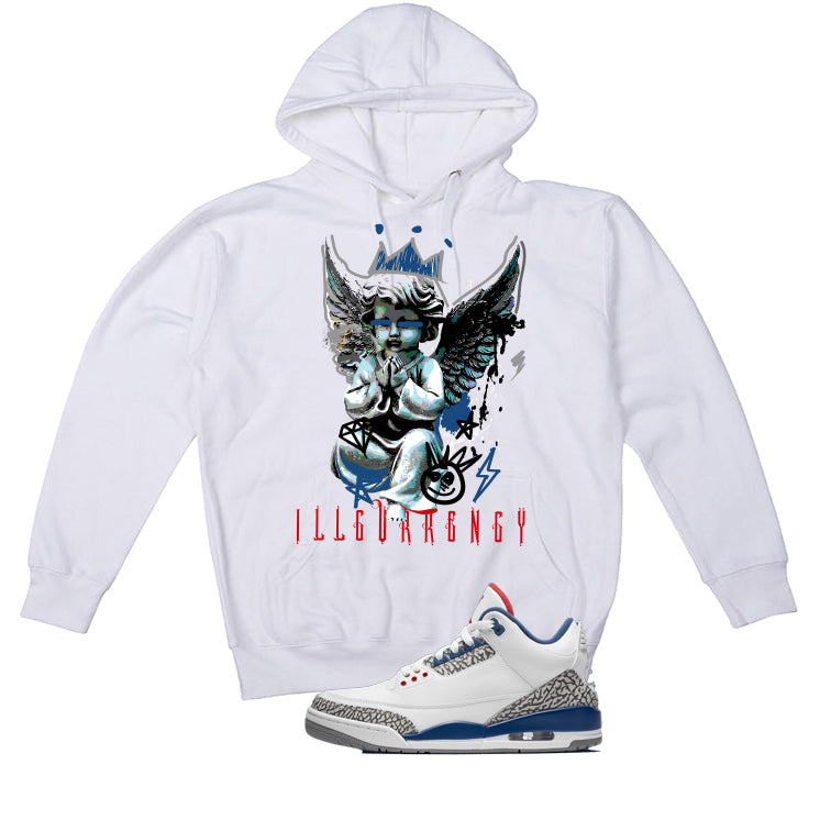 Air Jordan 3 True Blue Matching T-Shirt White (Graffiti product image 3