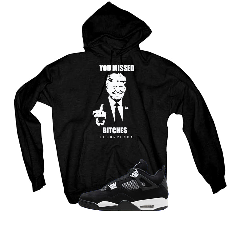 Air Jordan 4 White Thunder Black T-Shirt (Trump you product image 3