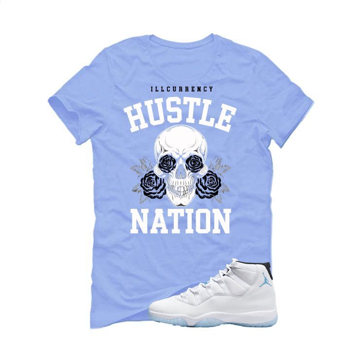 Air Jordan 11 Legend Blue Carolina T-Shirt (Hustle Nation) product image 2