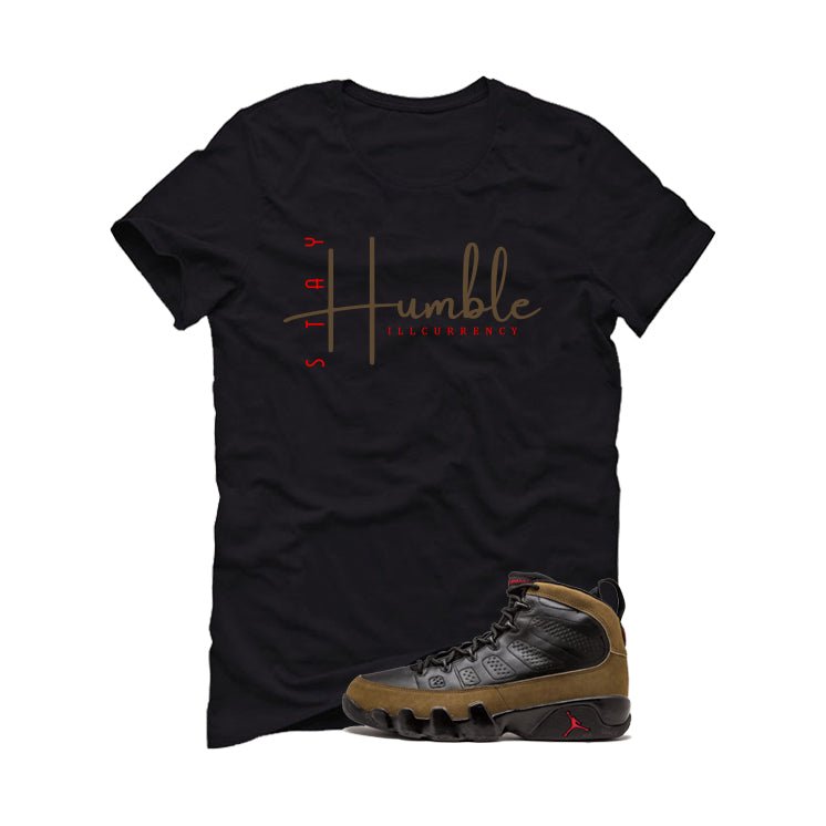 Air Jordan 9 Olive Black T-Shirt (Stay Humble)| illcurrency product image 2