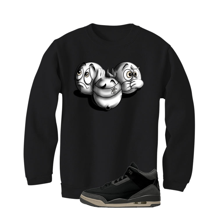 A Ma Maniere x Air Jordan 3 Black T-Shirt (SEE NO EVIL) product image 4
