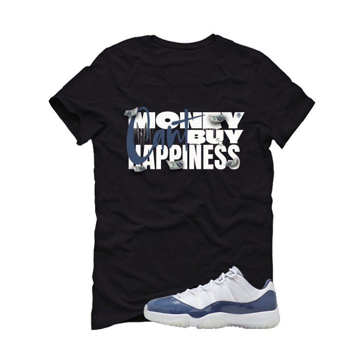 Air Jordan 11 Low Diffused Blue Black T-Shirt (money cant product image 2