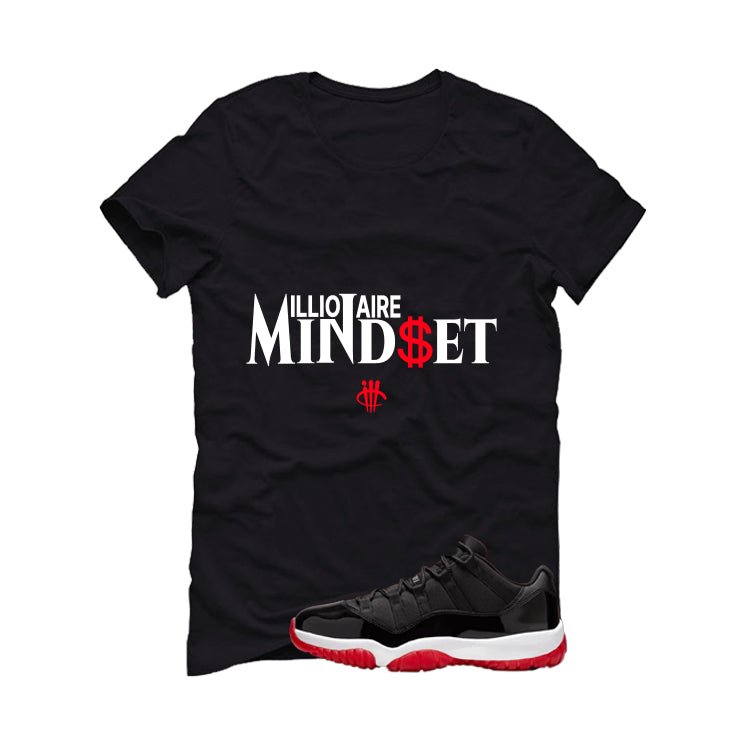 Air Jordan 11 Low Bred Black T-Shirt (Millionaire Mindset) product image 2