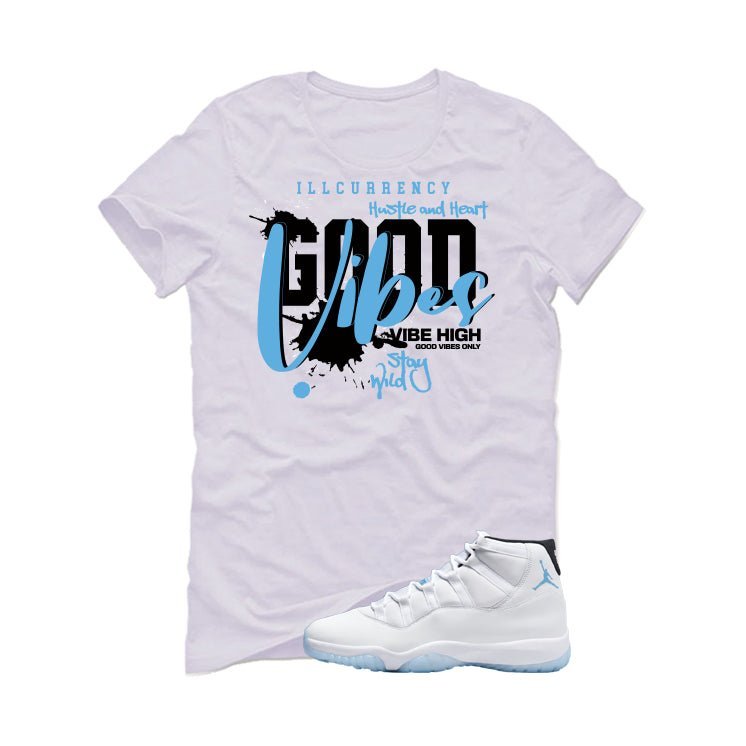 Air Jordan 11 Legend Blue White T-Shirt (Vibes)| illcurrency product image 2