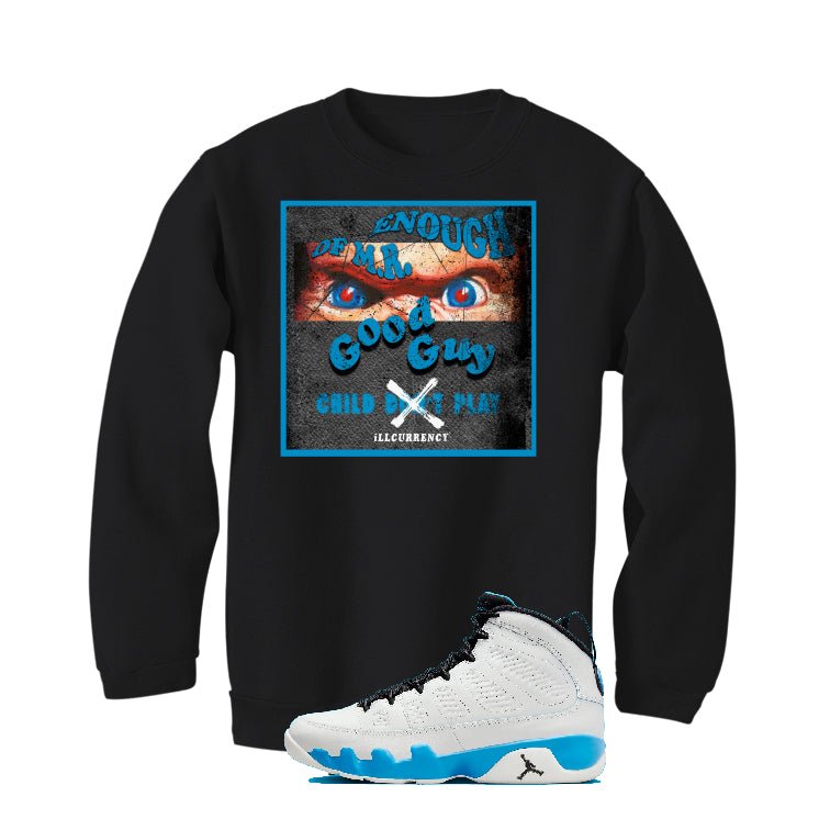 Air Jordan 9 “Powder Blue” | illcurrency Black T-Shirt product image 4