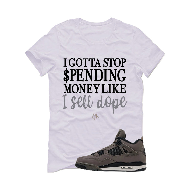 Air Jordan 4 Cave Stone White T-Shirt (Gotta Stop Spending product image 2