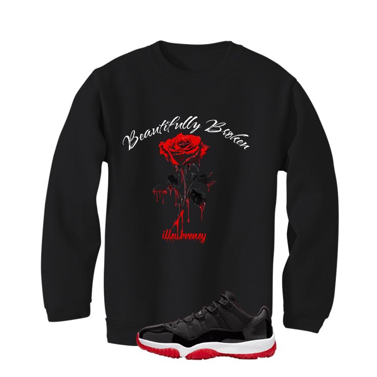 Air Jordan 11 Low Bred Black T-Shirt (Beautifully Broken) product image 4