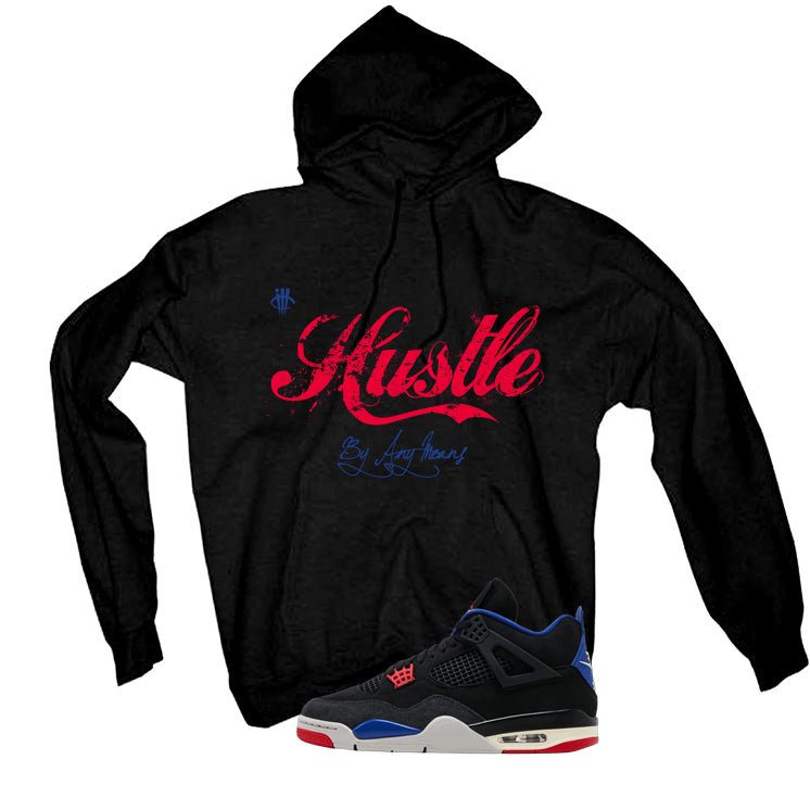 Air Jordan 4 Rare Black T-Shirt (Hustle By Any Means) product image 3