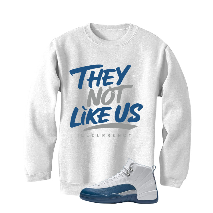 Air Jordan 12 French Blue White T-Shirt (They not like us) product image 4
