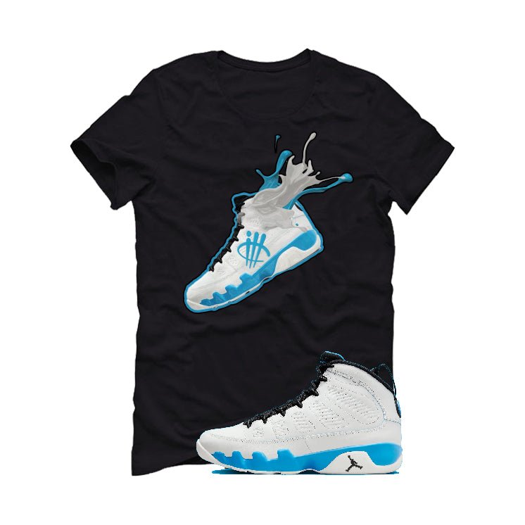 Air Jordan 9 “Powder Blue” | illcurrency Black T-Shirt product image 2