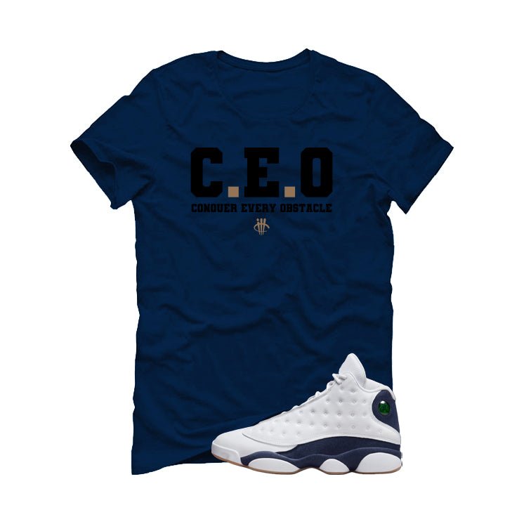 Air Jordan 13 Midnight Navy Blue T-Shirt (CEO)| illcurrency product image 2
