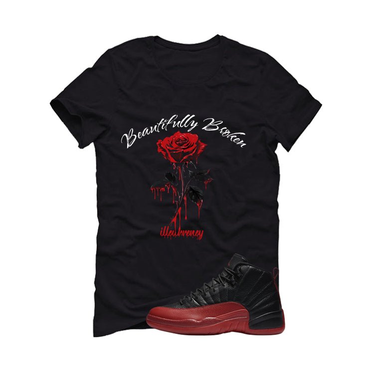 Air Jordan 12 Flu Game 2025 Black T-Shirt (Beautifully product image 2