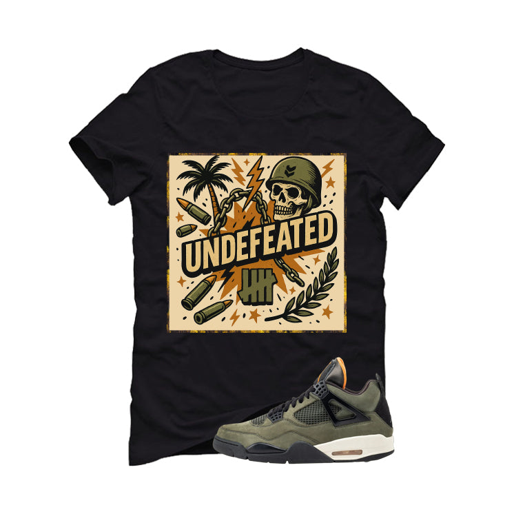 Undefeated x Air Jordan 4 Black T-Shirt (Militia) product image 2