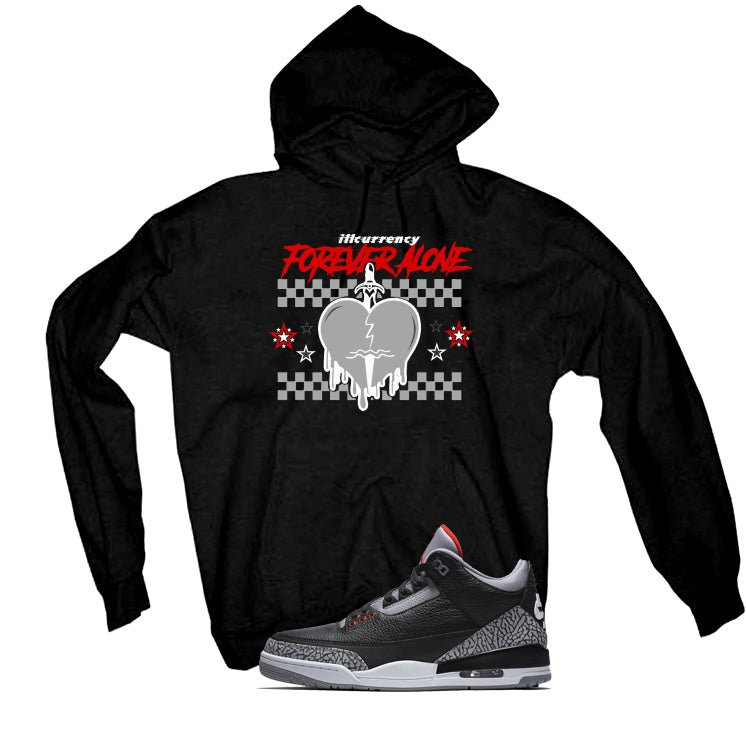 Air Jordan 3 Black Cement T-Shirt (Forever Alone) product image 3