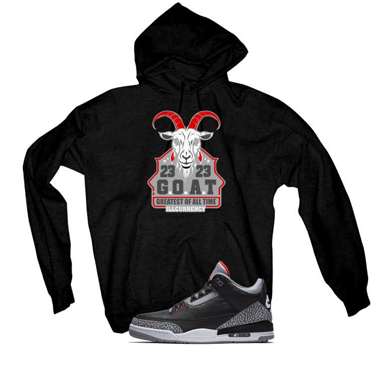 Air Jordan 3 Black Cement T-Shirt (GOAT 23)| illcurrency product image 3