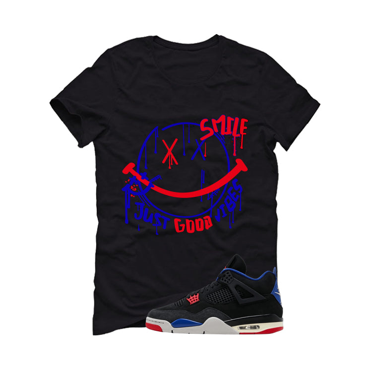 Air Jordan 4 Rare Black T-Shirt (Smile)| illcurrency product image 2