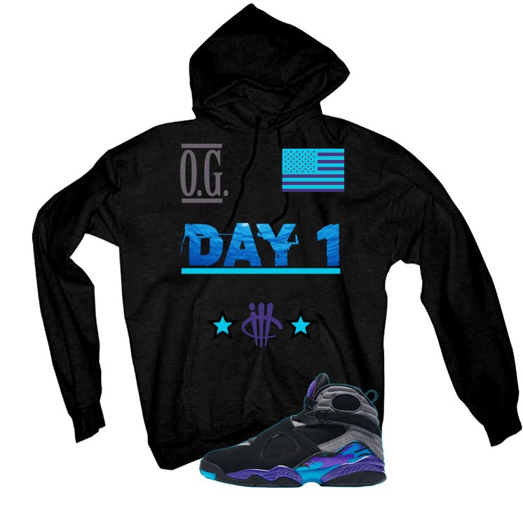 Air Jordan 8 OG Aqua Black T-Shirt (OG Day 1)| illcurrency product image 3