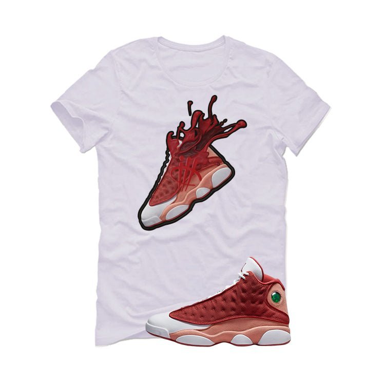 Air Jordan 13 Dune Red White T-Shirt (SPLASH 13) product image 2