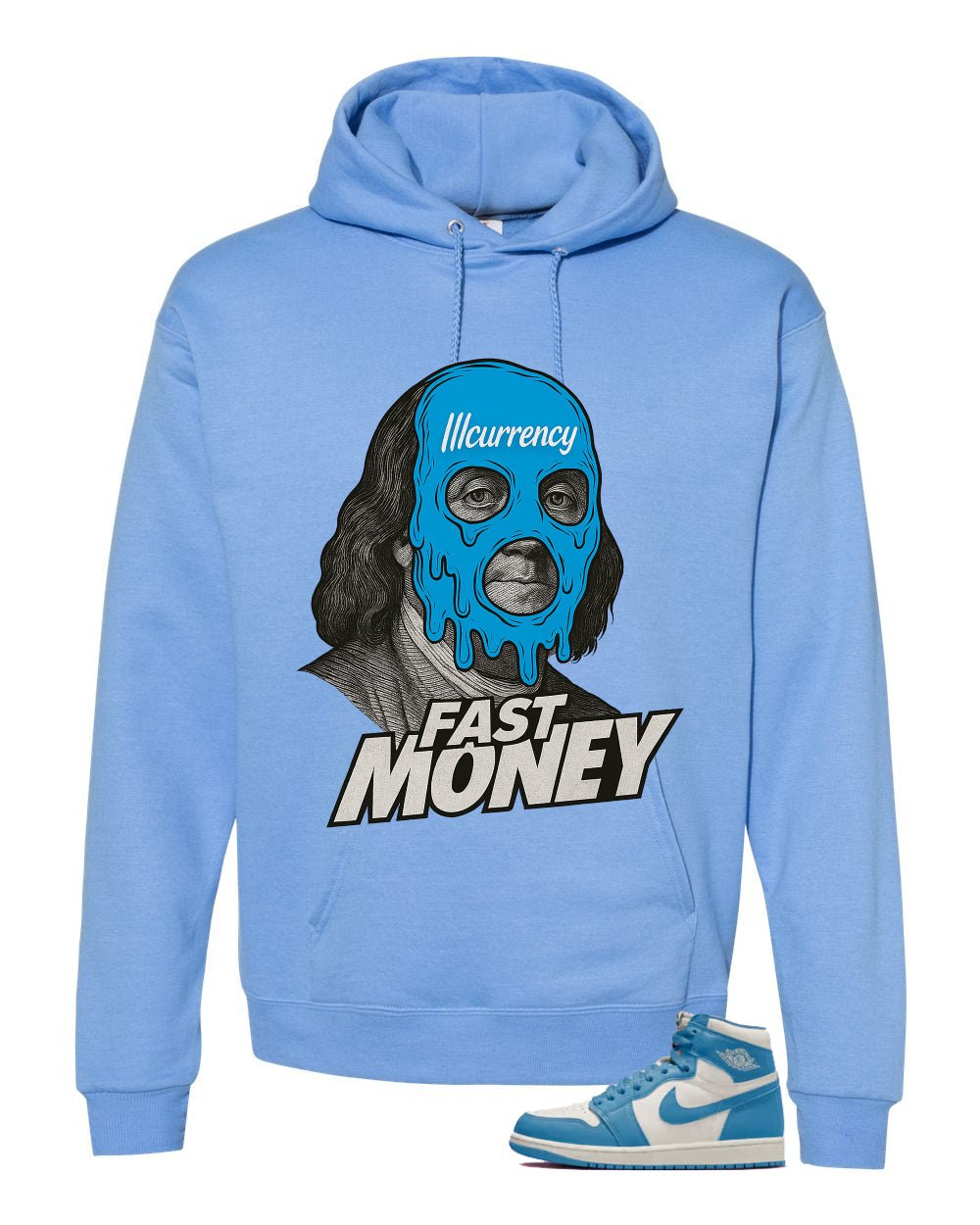 Air Jordan 1 High OG UNC Reimagined Carolina Blue T-Shirt product image 3