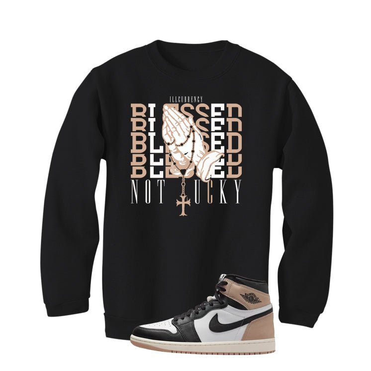 Air Jordan 1 High OG Latte Black T-Shirt (Blessed not product image 4