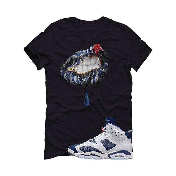 Air Jordan 6 Olympic Black T-Shirt (LIPS UNSEALED) product image 2