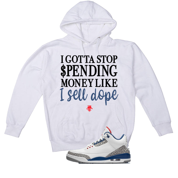 Air Jordan 3 True Blue Matching T-Shirt White (Gotta Stop product image 3