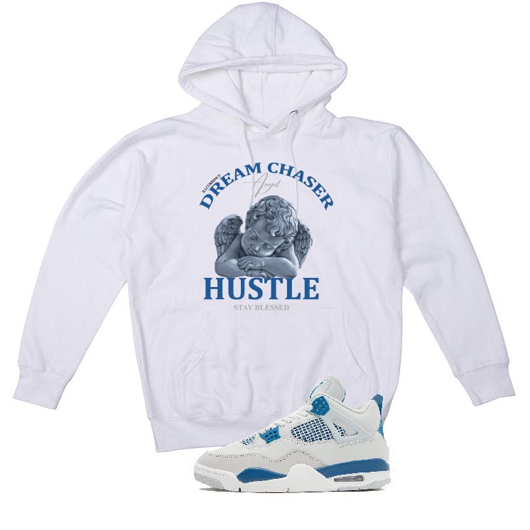 Air Jordan 4 “Military Blue” | illcurrency White T-Shirt product image 3