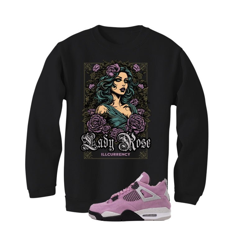 Air Jordan 4 WMNS Orchid Black T-Shirt (Lady Rose) product image 4