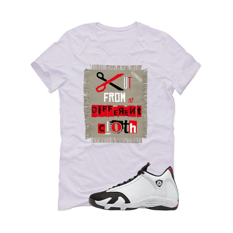 Air Jordan 14 Black Toe White T-Shirt (Cut from a different product image 2