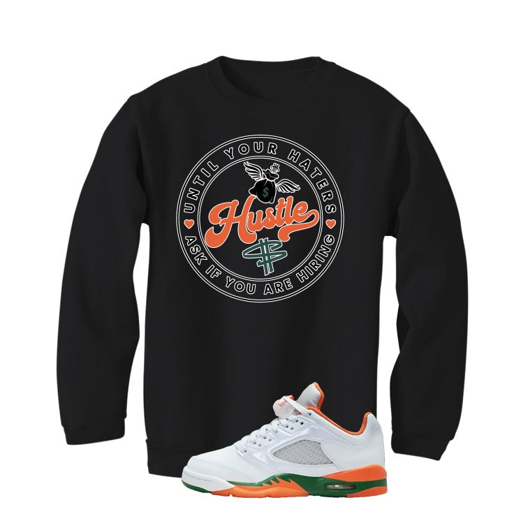 Air Jordan 5 GS Miami Hurricanes Black T-Shirt (Haters product image 4