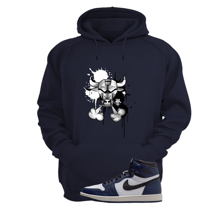 Air Jordan 1 High OG Midnight Navy Blue T-Shirt (Iron product image 2