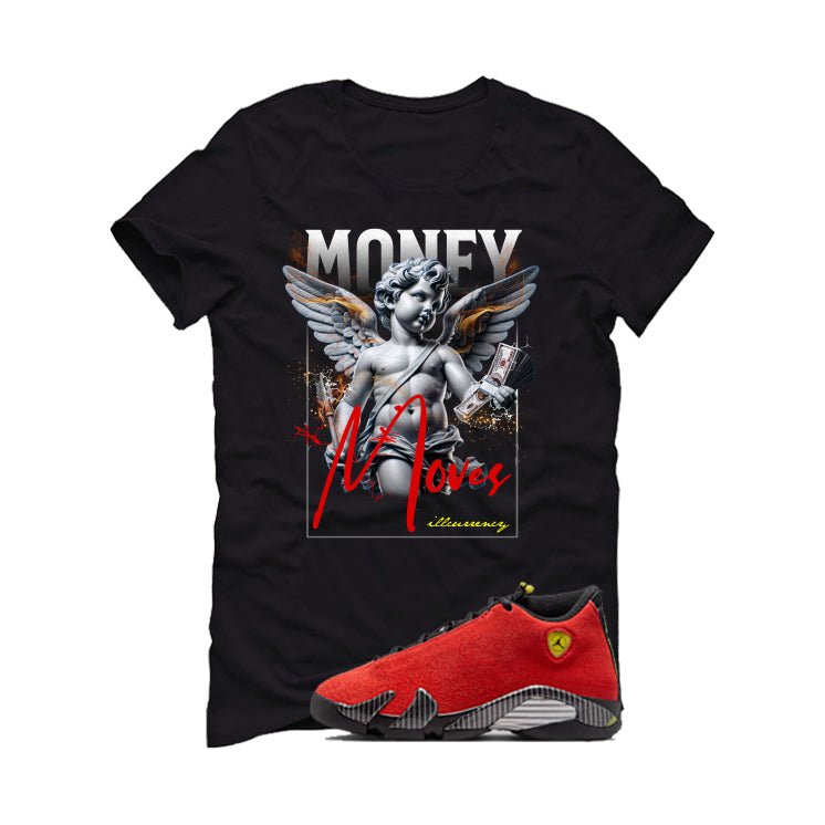 Air Jordan 14 Ferrari Black T-Shirt (Money Moves) product image 2