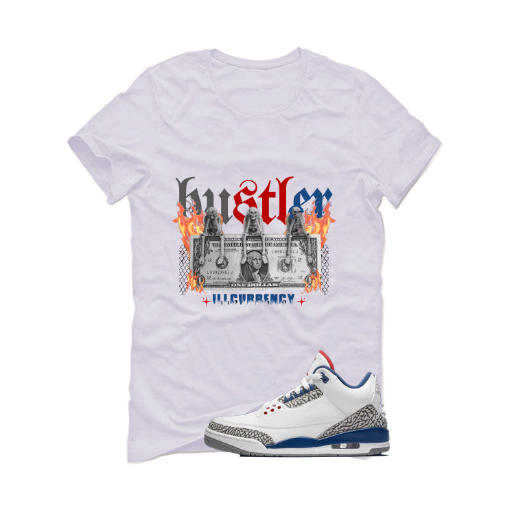 Air Jordan 3 True Blue Matching T-Shirt White (See No Evil product image 2