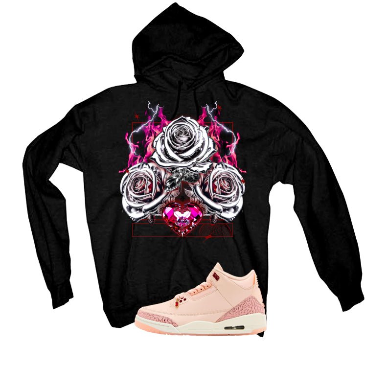Air Jordan 3 Valentine’s Day Black T-Shirt (Silver Rose) product image 3