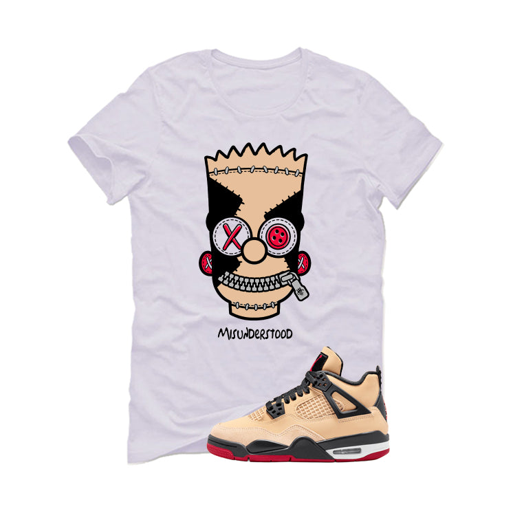 Air Jordan 4 Pizza (GS) White T-Shirt (Misunderstood) product image 2