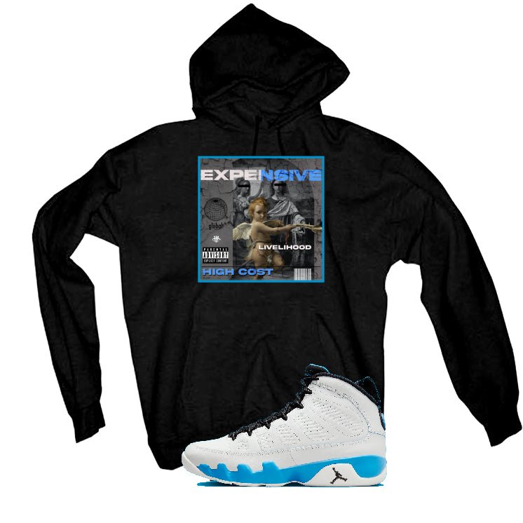Air Jordan 9 “Powder Blue” | illcurrency Black T-Shirt product image 3