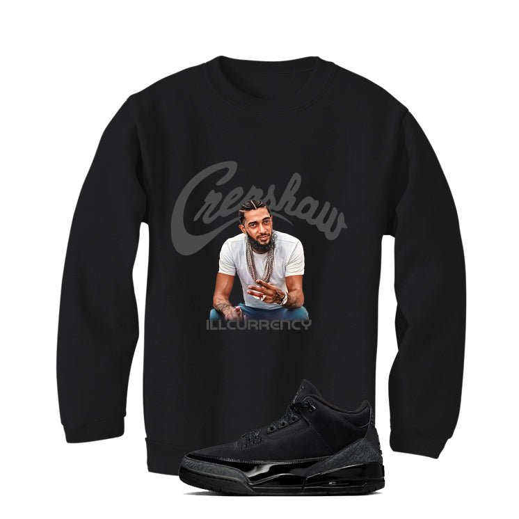 Air Jordan 3 Black Cat T-Shirt (Crenshaw)| illcurrency product image 4