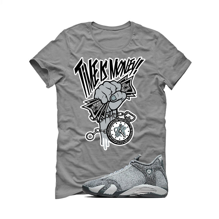 Air Jordan 14 “Flint Grey” | illcurrency T-Shirt (Time Is product image 2