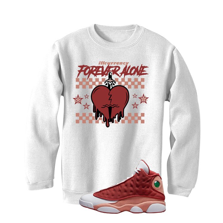 Air Jordan 13 Dune Red White T-Shirt (Forever Alone) product image 3