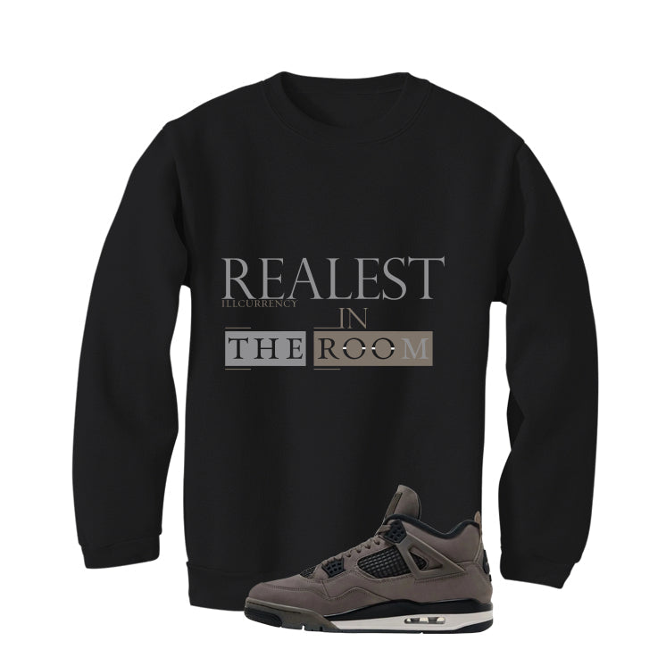 Air Jordan 4 Cave Stone Black T-Shirt (Realest In The product image 4