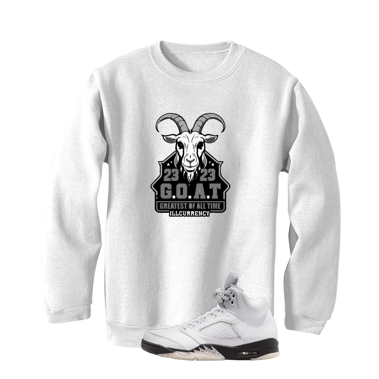 Air Jordan 5 White Black T-Shirt (GOAT 23)| illcurrency product image 4