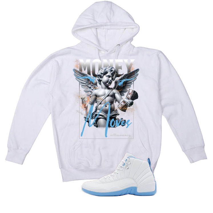 Air Jordan 12 Melo White T-Shirt (Money Moves)| illcurrency product image 3