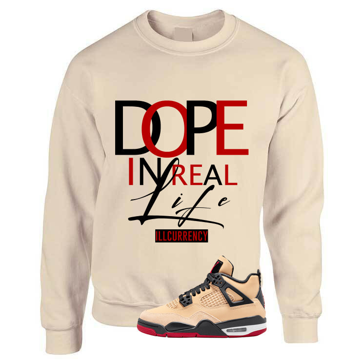 Air Jordan 4 Pizza (GS) Tan T-Shirt (DOPE)| illcurrency product image 3