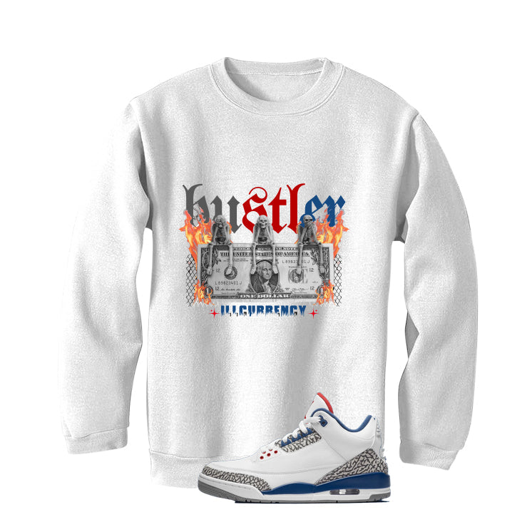 Air Jordan 3 True Blue Matching T-Shirt White (See No Evil product image 4