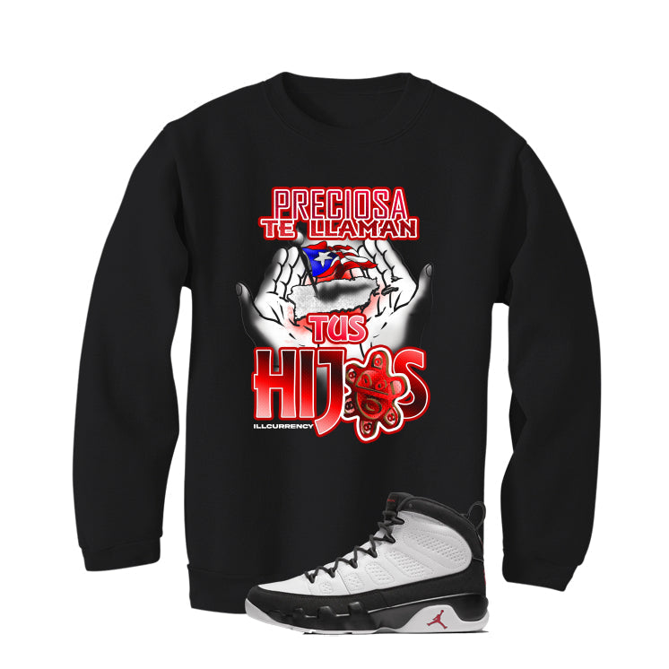 Air Jordan 9 OG Space Jam Matching T-Shirt Black product image 4
