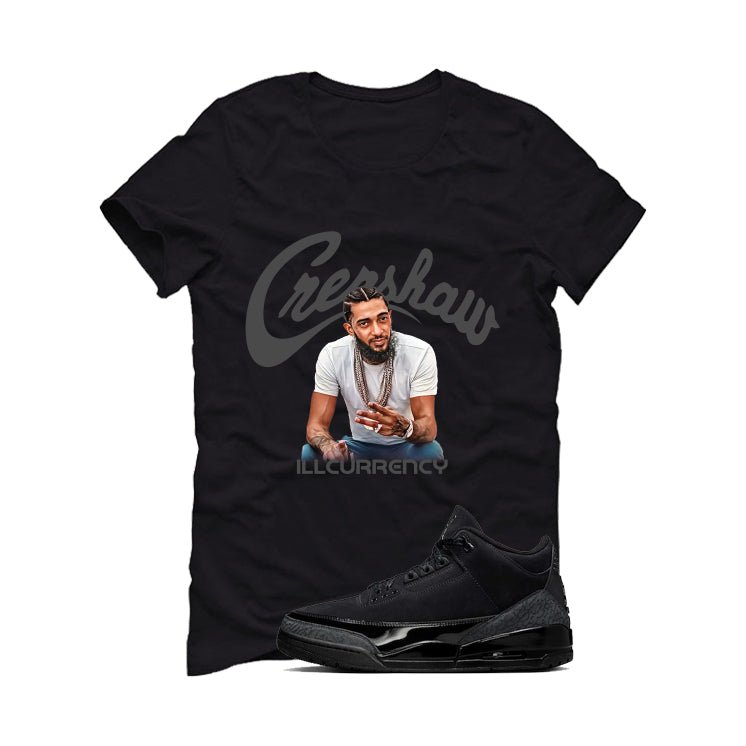 Air Jordan 3 Black Cat T-Shirt (Crenshaw)| illcurrency product image 2