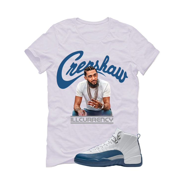 Air Jordan 12 French Blue White T-Shirt (Crenshaw) product image 2
