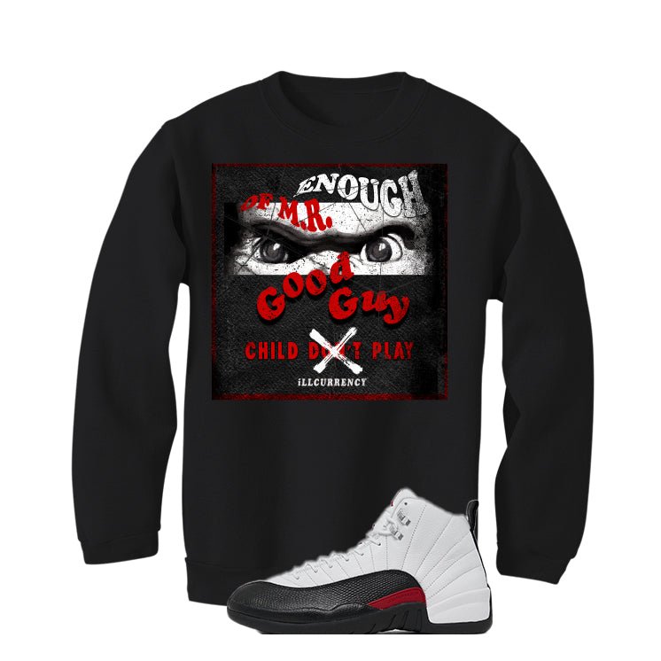 Air Jordan 12 “Red Taxi” | illcurrency Black T-Shirt product image 4